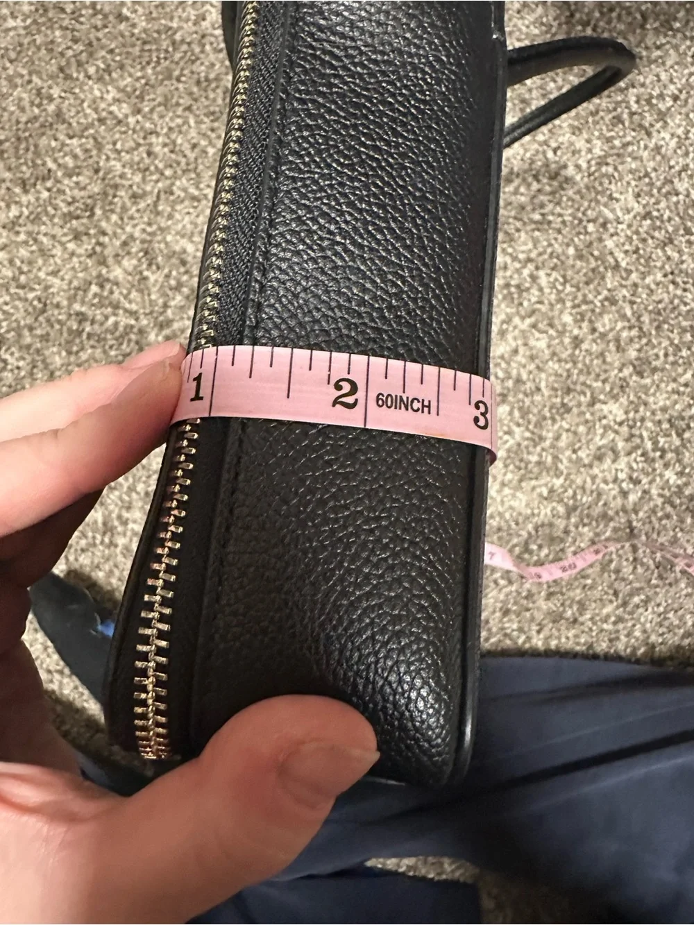 kate spade Black and Cream Pebbled Leather Laptop Tote